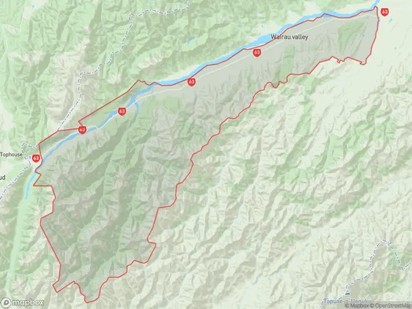 ZipCode 7271 Map for Wairau Valley