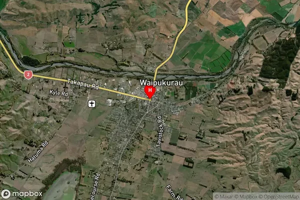 Waipukurau,Hawke's Bay Satellite Map