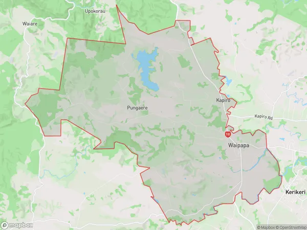 Waipapa, Northland Polygon Area Map