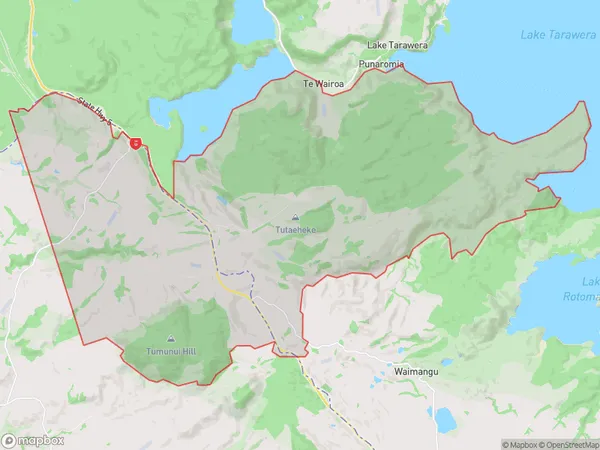 Tumunui, Bay of Plenty Polygon Area Map