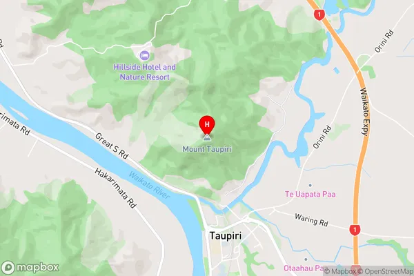 Taupiri,Waikato Area Map