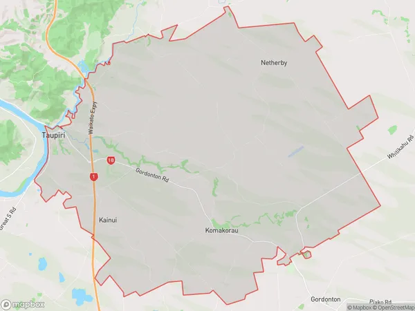 ZipCode 3721 Map for Taupiri