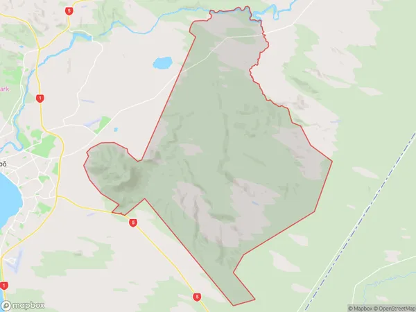 Tauhara Forest, Waikato Polygon Area Map