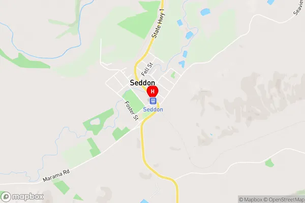 Seddon,Marlborough Area Map