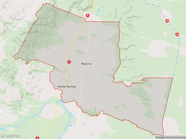 Reporoa, Waikato Polygon Area Map