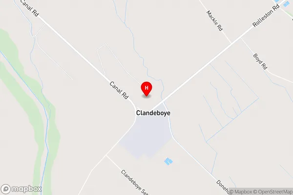 Clandeboye,Canterbury Area Map