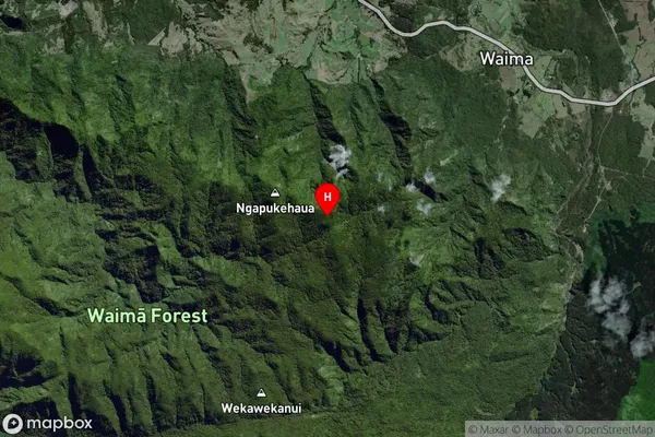 Raukawa,Northland Satellite Map