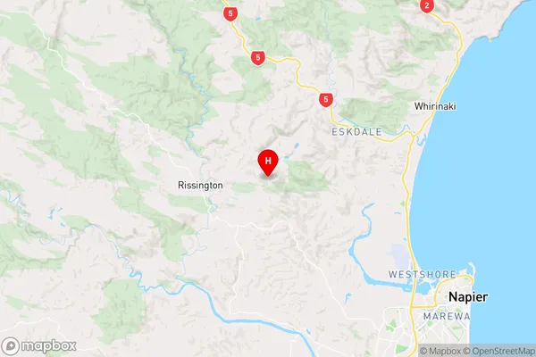 Puketapu,Hawke's Bay Region Map