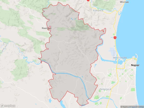 Puketapu, Hawke's Bay Polygon Area Map