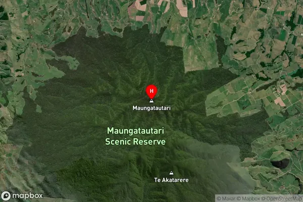 Maungatautari,Waikato Satellite Map