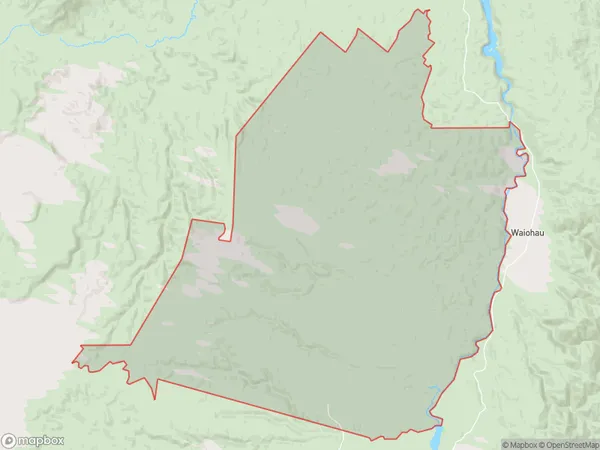 Matahina Forest, Bay of Plenty Polygon Area Map