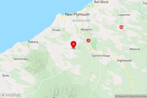 Hurworth,Taranaki Region Map