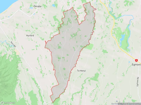 Hurworth, Taranaki Polygon Area Map