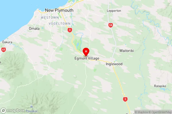 Egmont Village,Taranaki Region Map