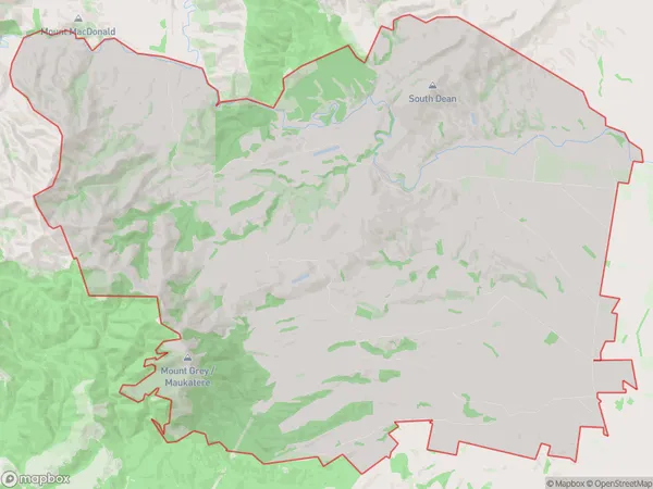 Broomfield, Canterbury Polygon Area Map