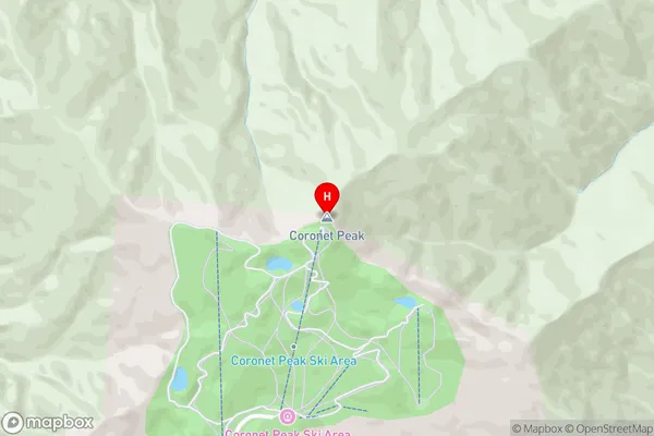 Coronet Peak,Otago Area Map