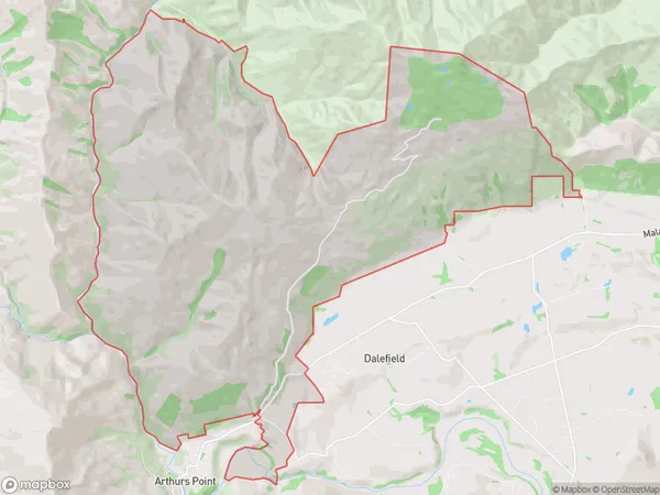 Coronet Peak, Otago Polygon Area Map