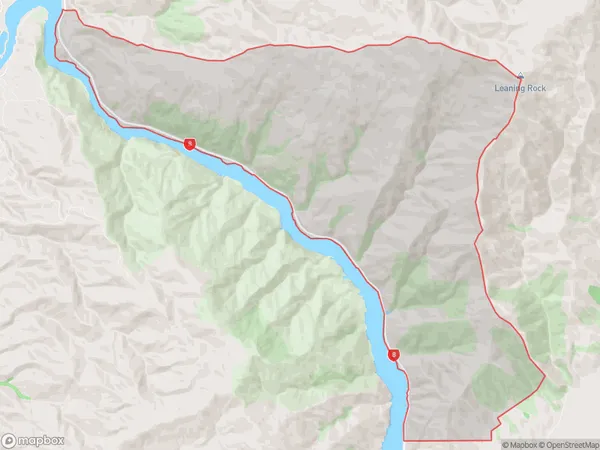 Cromwell Gorge, Otago Polygon Area Map