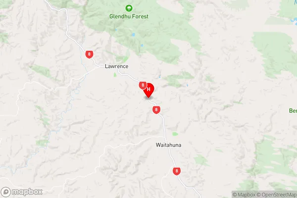 Forsyth,Otago Region Map