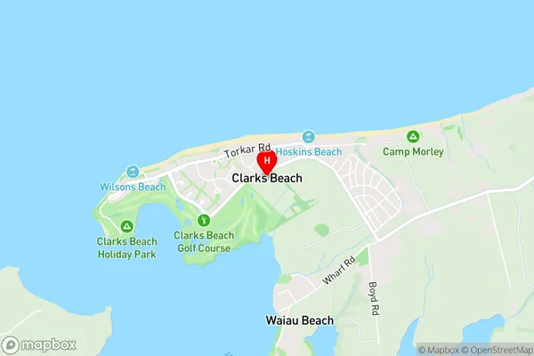 Clarks Beach,Auckland Area Map