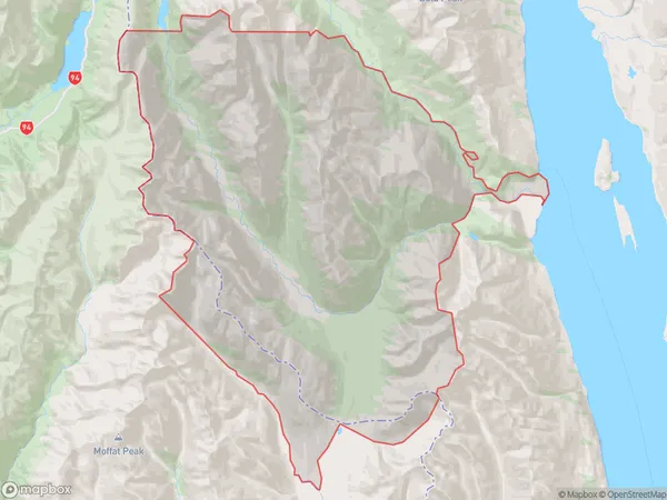 Greenstone, Otago Polygon Area Map