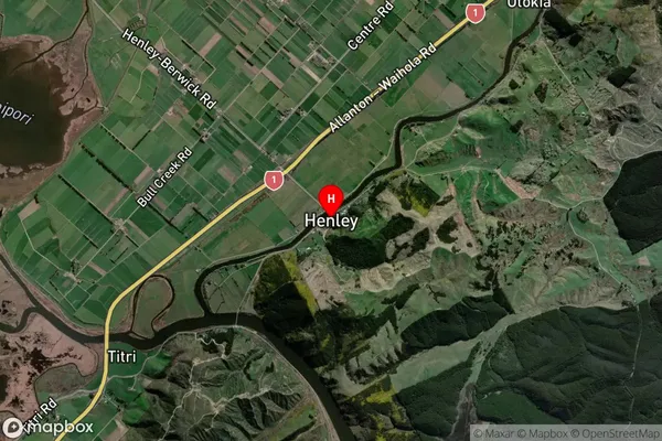 Henley,Otago Satellite Map