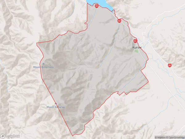 ZipCode 9435 Map for Kurow