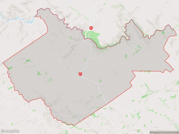 Clarks Junction, Otago Polygon Area Map