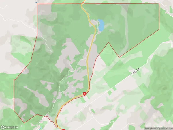 Leith Valley, Otago Polygon Area Map