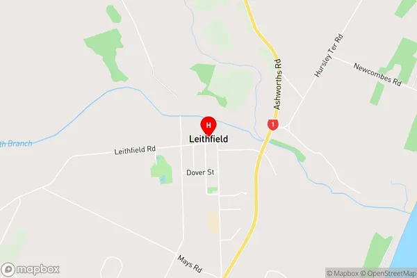 Leithfield,Canterbury Area Map