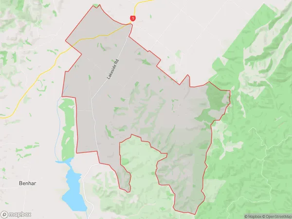 Lovells Flat, Otago Polygon Area Map