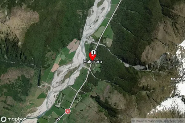 Makarora,Otago Satellite Map