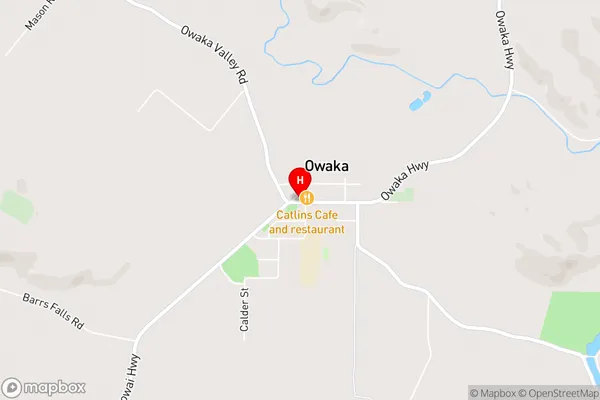 Owaka,Otago Area Map