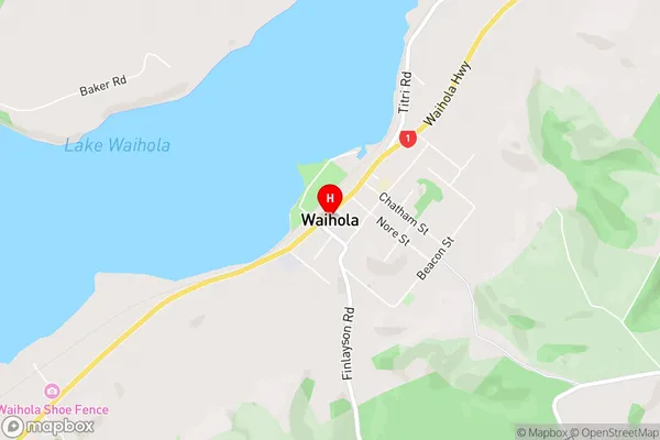 Waihola,Otago Area Map