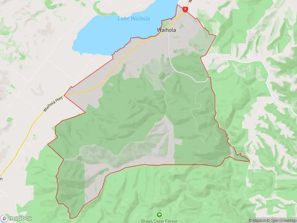 Waihola, Otago Polygon Area Map