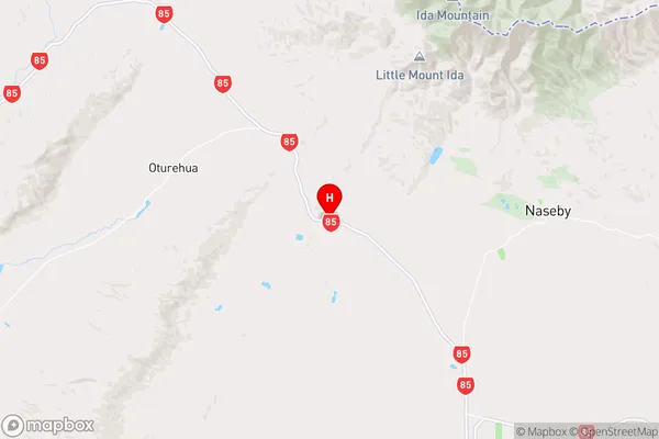 Wedderburn,Otago Region Map