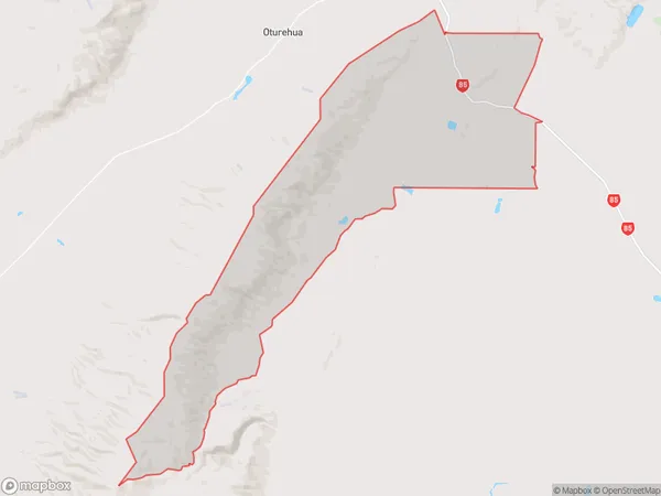 Wedderburn, Otago Polygon Area Map