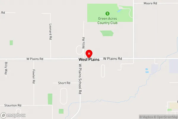 West Plains,Southland Area Map