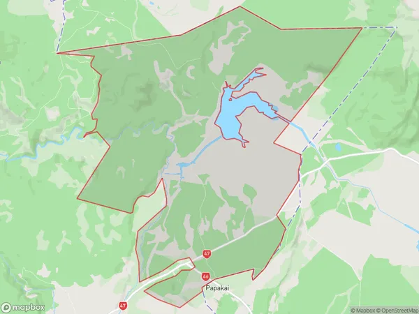 Tongariro, Northland Polygon Area Map