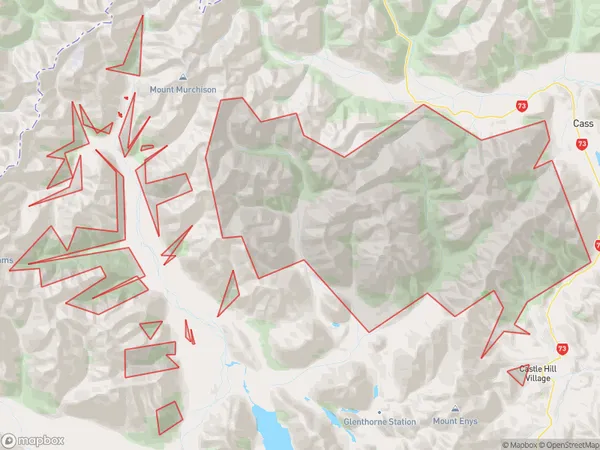 Craigieburn Forest Park,  Polygon Area Map