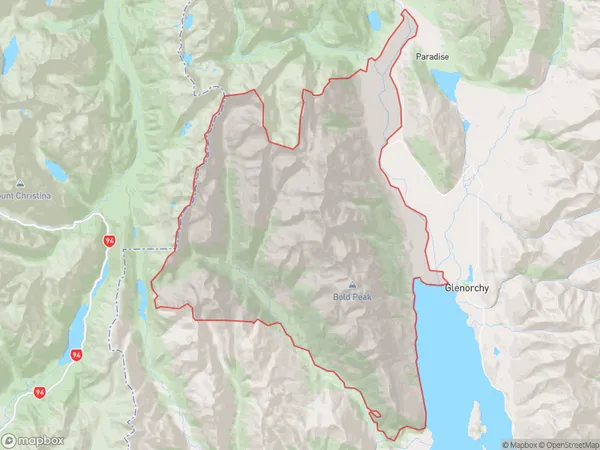 Kinloch, Otago Polygon Area Map