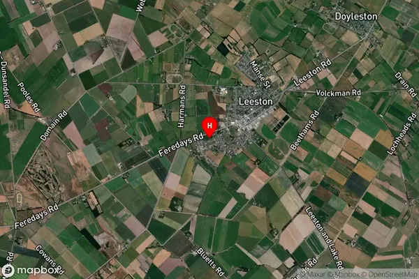 Leeston,Canterbury Satellite Map