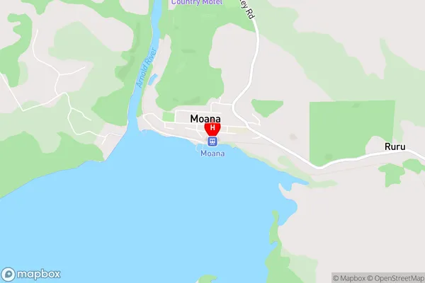 Moana,West Coast Area Map