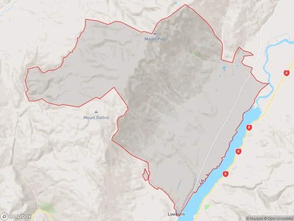 Mount Pisa, Otago Polygon Area Map