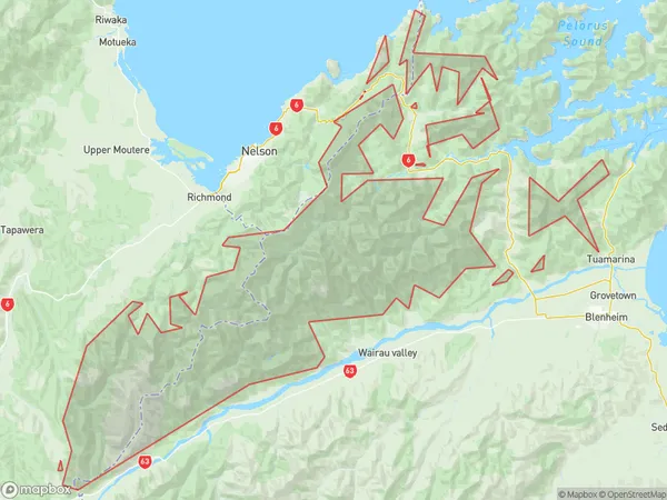 Mount Richmond Forest Park,  Polygon Area Map