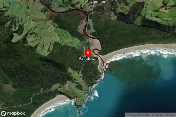 Papatowai,Otago Satellite Map