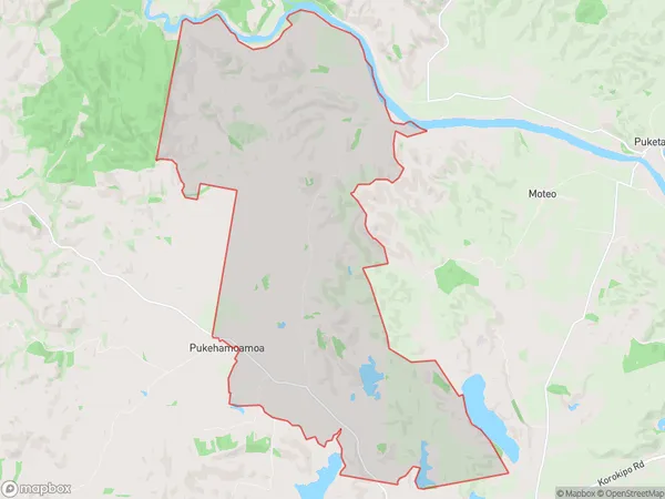 Pukehamoamoa, Hawke's Bay Polygon Area Map