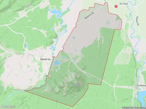 Putauaki, Waikato Polygon Area Map