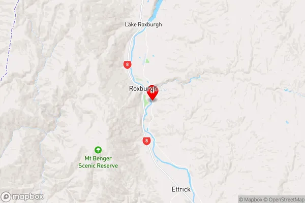 Roxburgh East,Otago Region Map