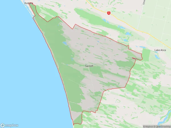 Santoft, Manawatu-Wanganui Polygon Area Map